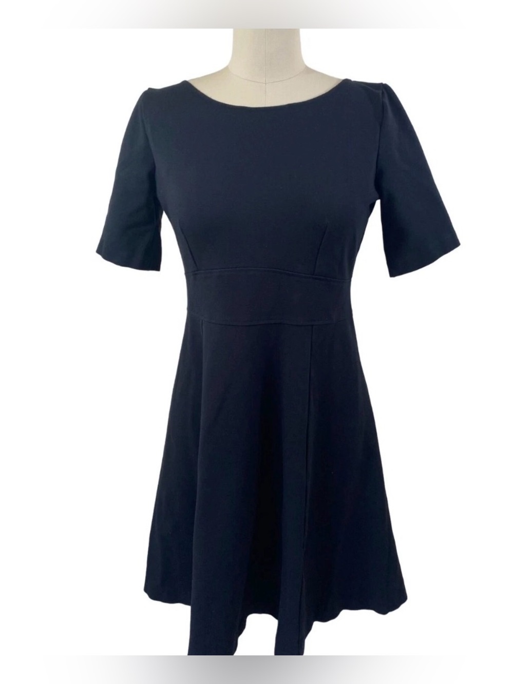 J.Crew Women’s Size 4 Navy Blue Fit & Flare Dress Short Sleeve